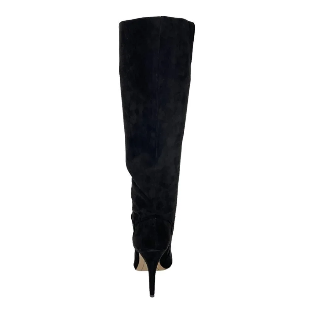 International Concepts Taisa Black Microsuede Knee High Womens Boots Size 9M - Picture 5 of 10